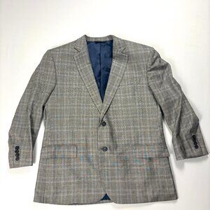 Brooks Brothers Full Canvas 1818 Madison Glen Plaid Suit Jacket Blazer Sz 45R